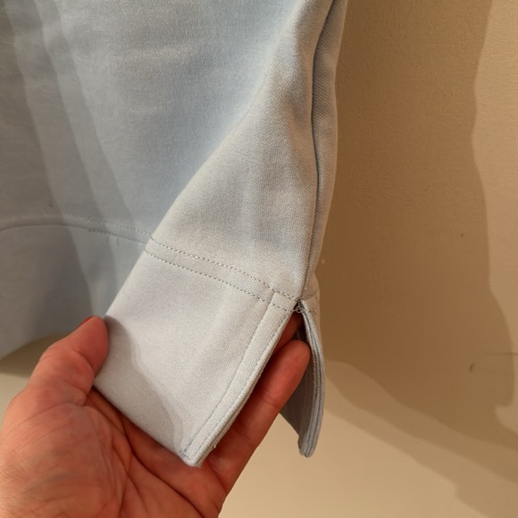 Tuckernuck Pomander Place XL light Blue Charlotte Terry dress ruffle detail. - Picture 4 of 8